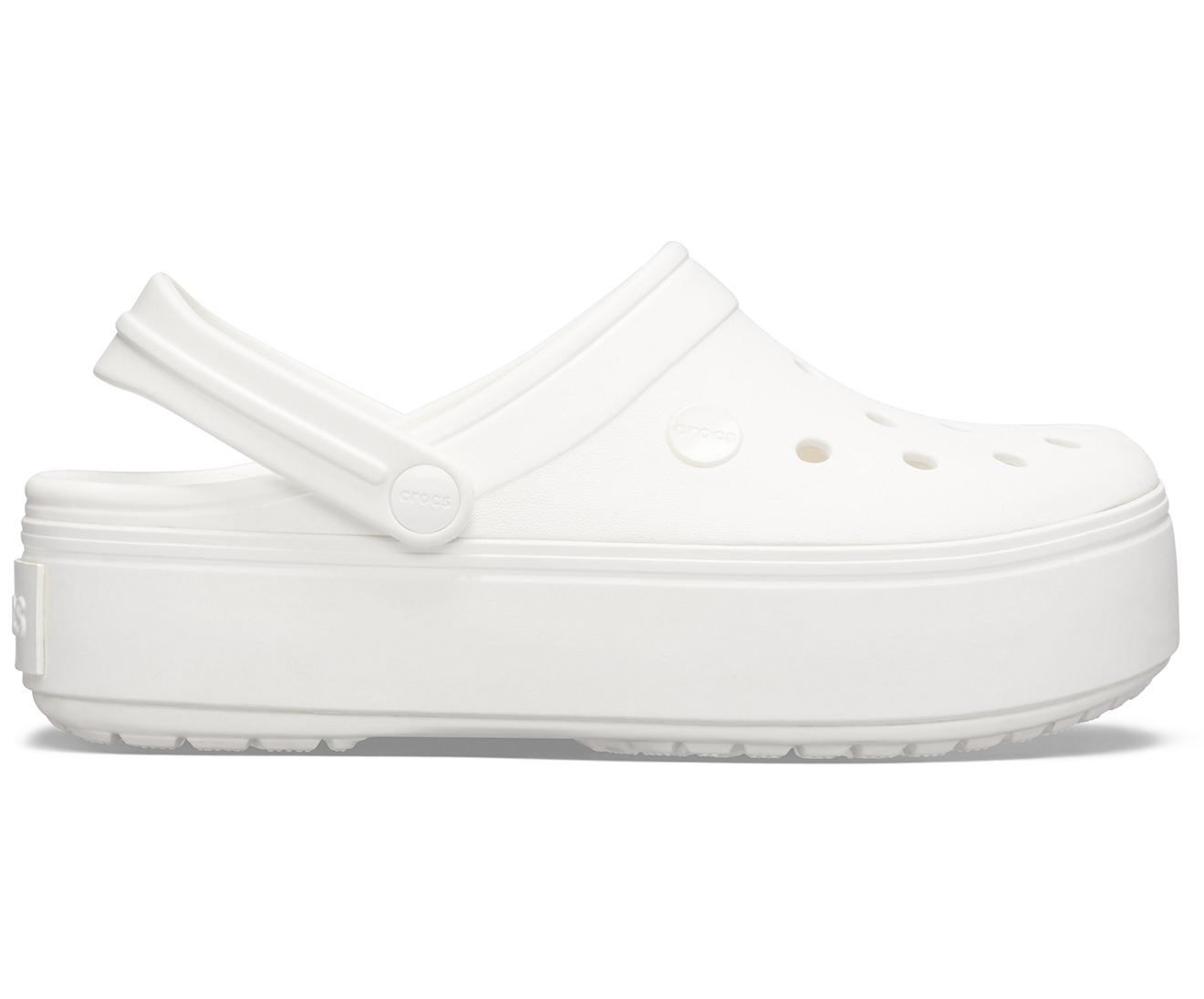 Crocs™ White / White/white Crocband Platform Clog | Lyst