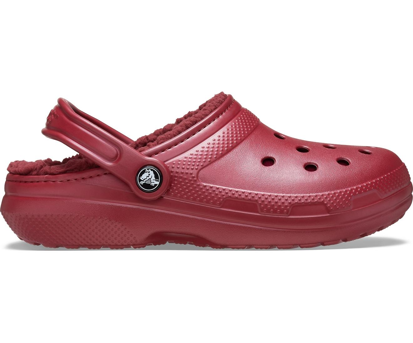 Lima tåbelig Natur Crocs™ Brick Red / Brick Red Classic Lined Clog | Lyst