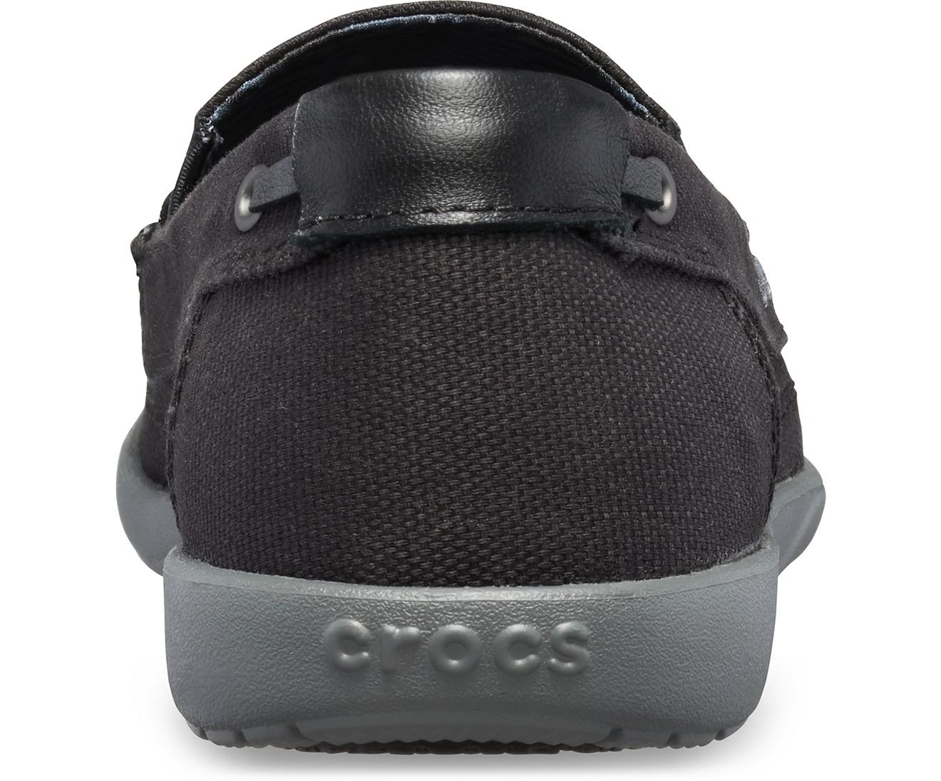 crocs walu canvas loafer women's