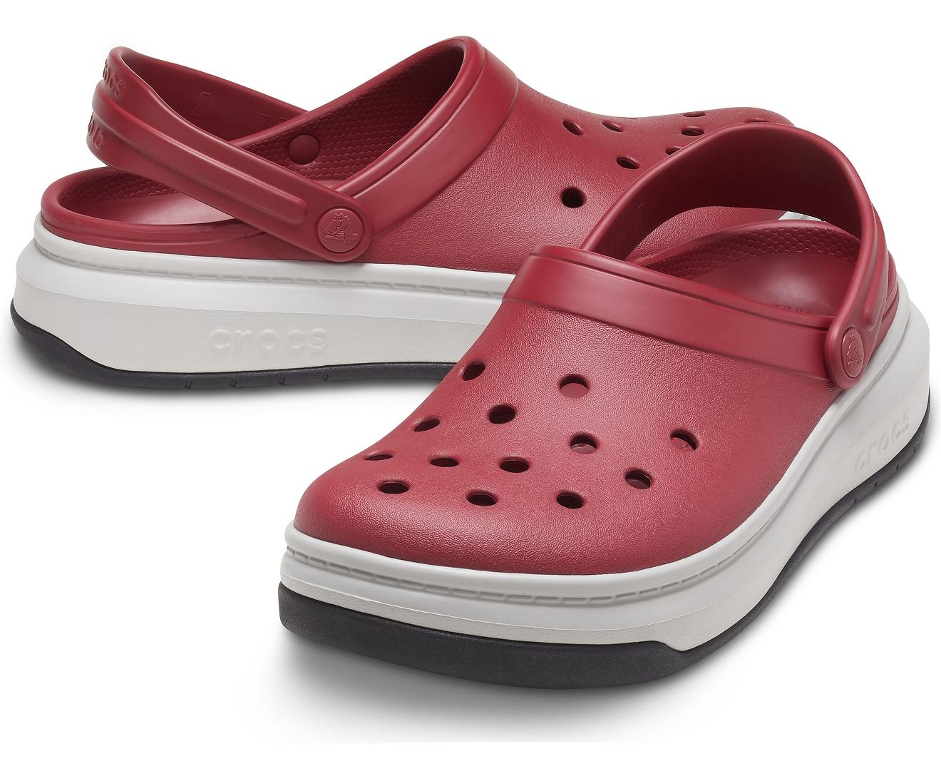 Crocs⢠Brick Red / Pearl White Crocband Full Force Clog - Lyst