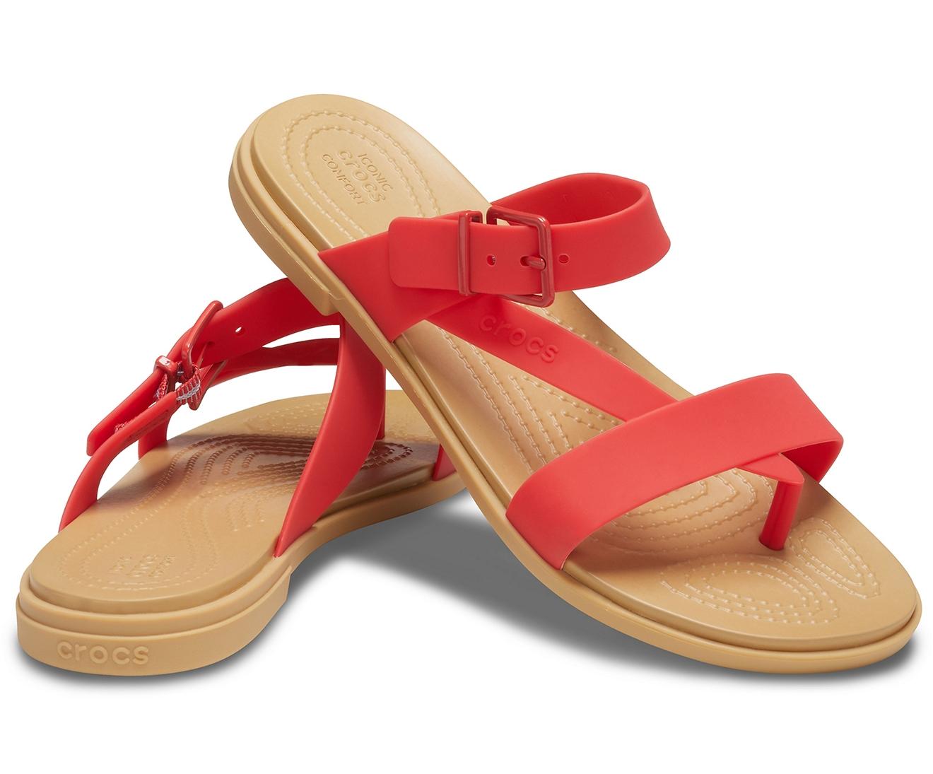 Crocs™ Tulum Toe Post Sandal in Red Lyst