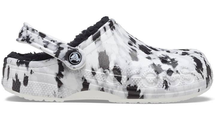 crocs baya printed lined clog