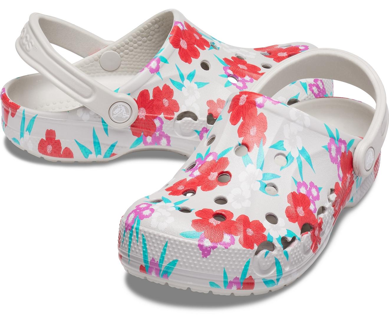Crocs™ Tropical Floral / Pearl White Baya Printed Clog | Lyst