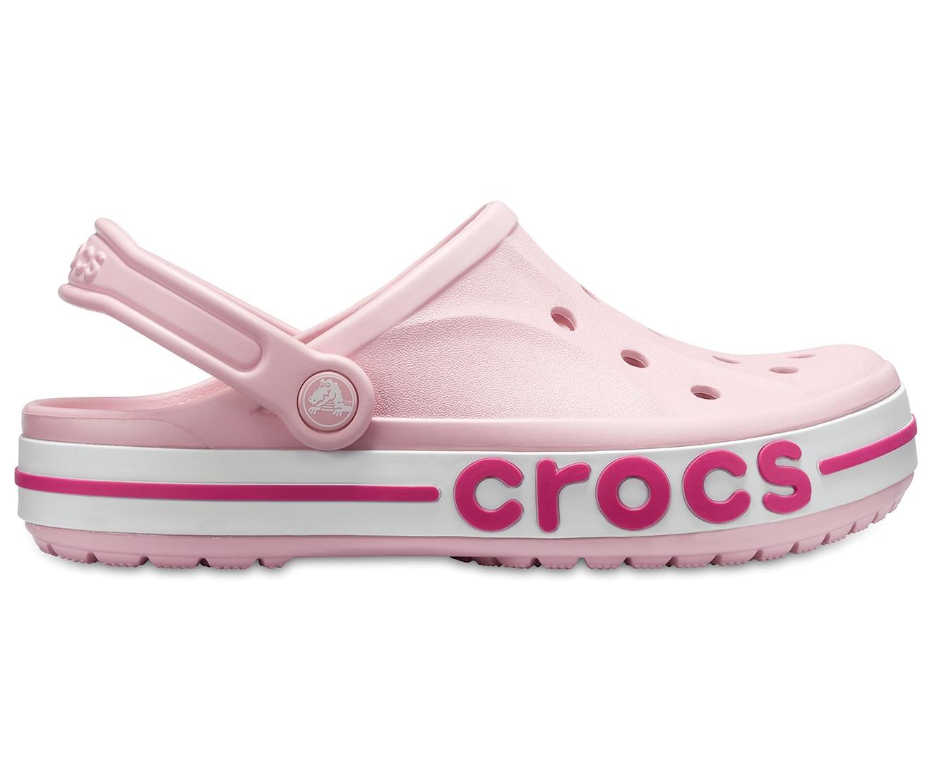 petal pink crocs