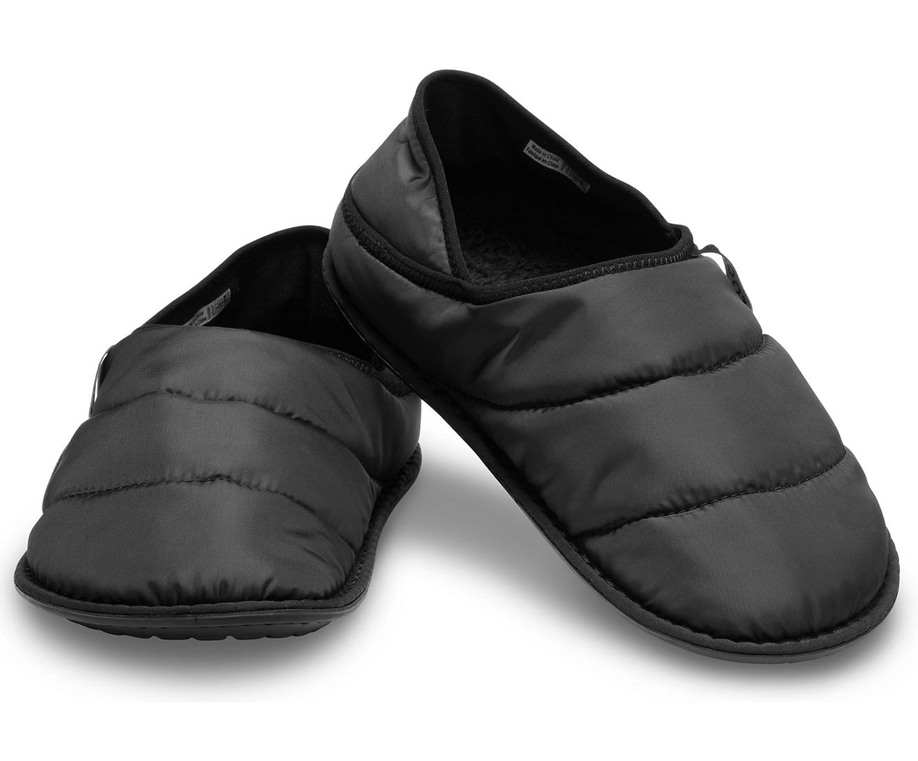 crocs lined slippers