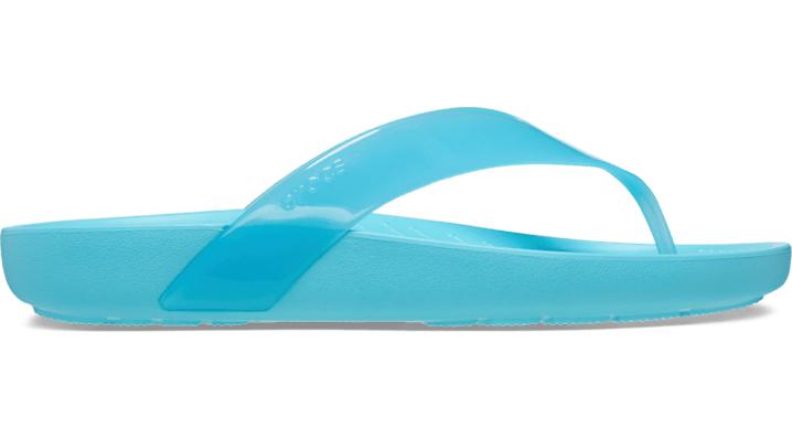 Crocs™ Splash Glossy Flip in Blue | Lyst