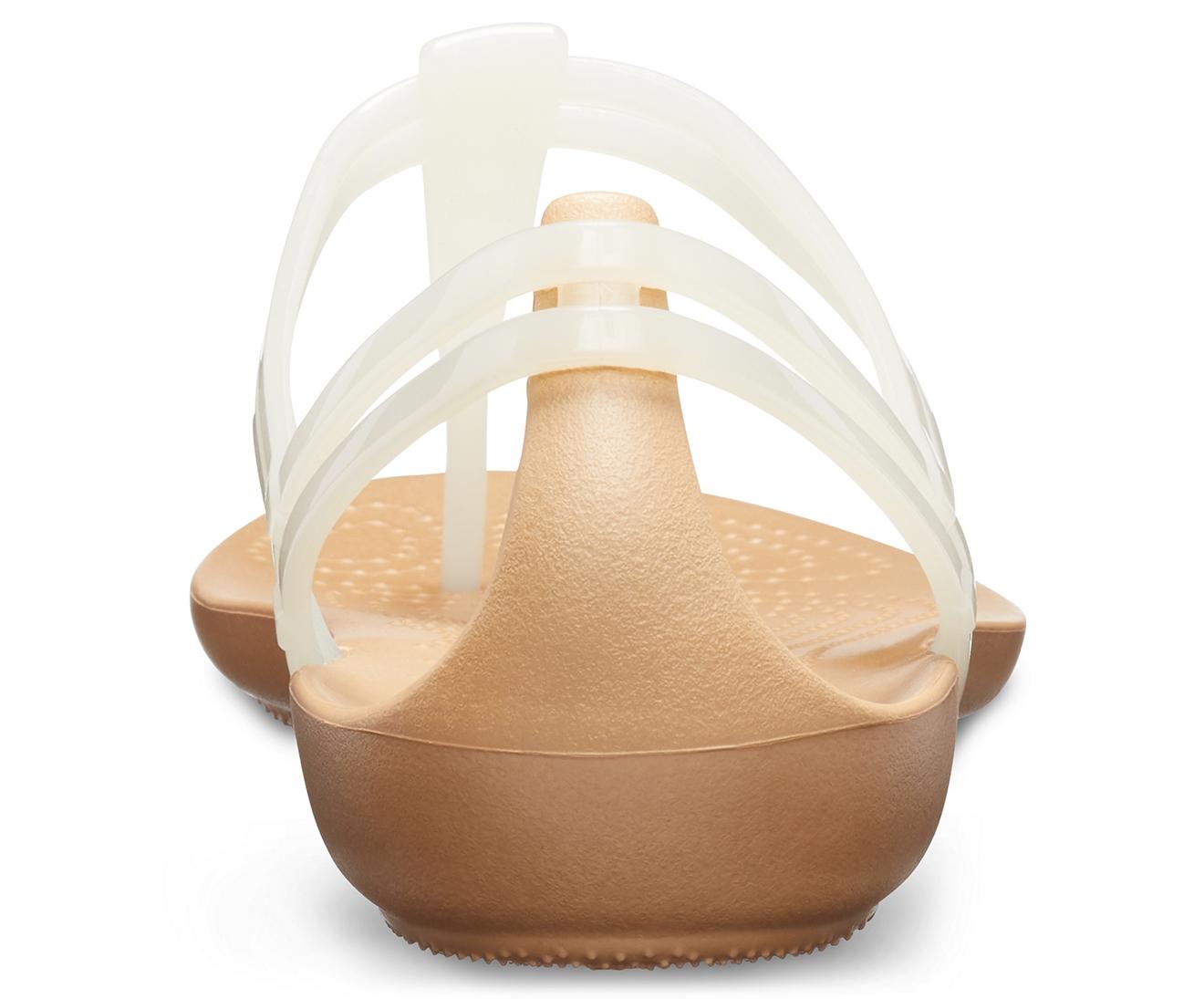 Crocs™ Isabella T-strap Sandal in Metallic | Lyst