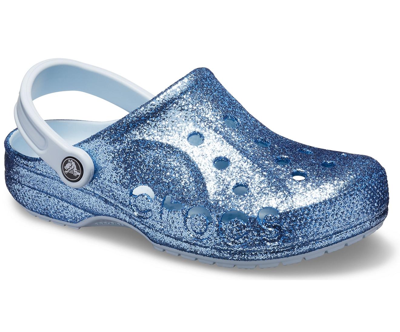 Crocs™ Mineral Blue Baya Glitter Clog 