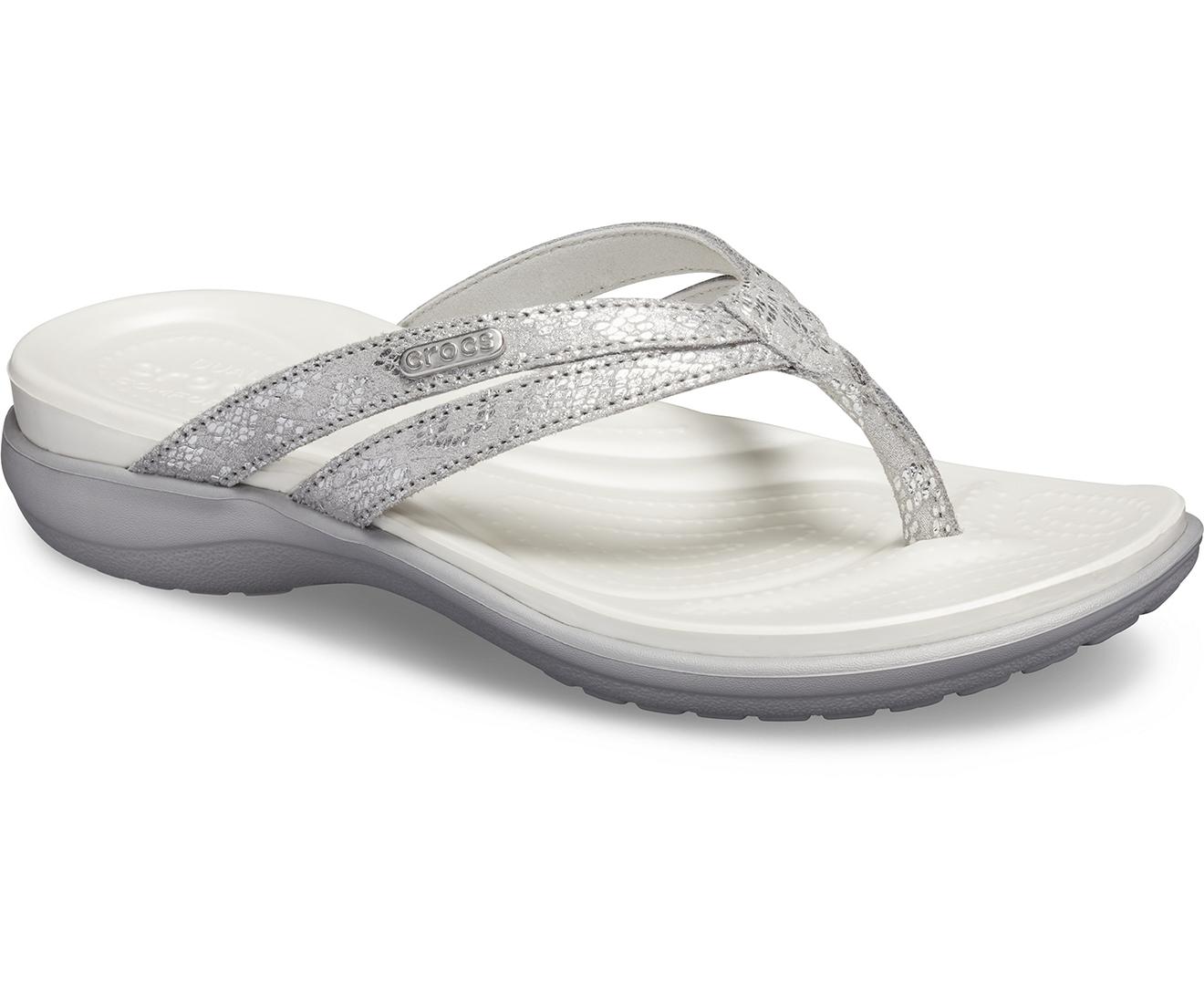 Crocs Womens Capri Strappy Flip W Beach & Pool Shoes