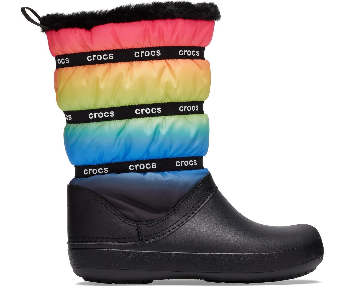 Crocs™ Crocband Neo Puff Winter Boot in Black | Lyst