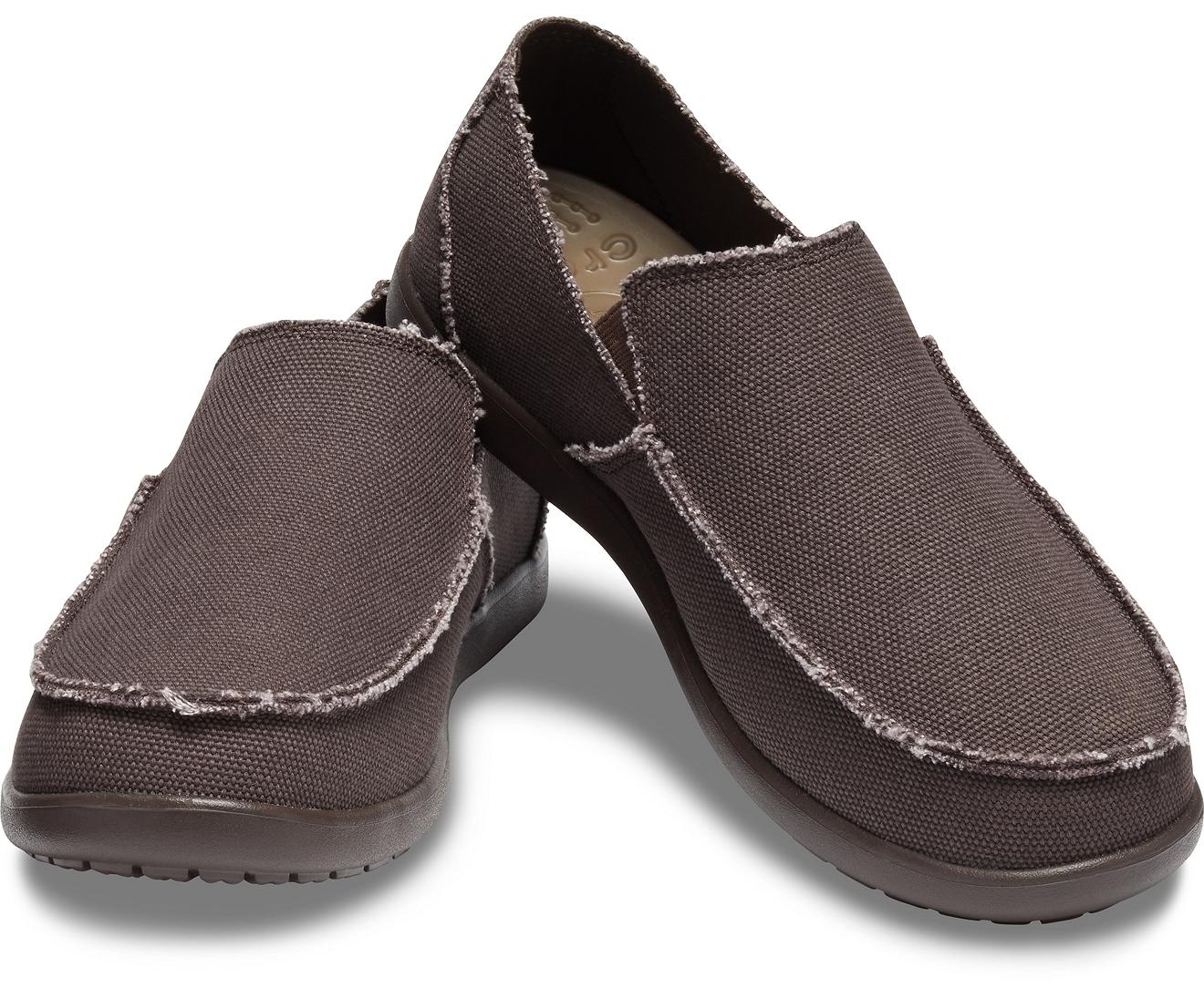 Crocs™ Santa Cruz Wide Slip-on in Brown for Men | Lyst