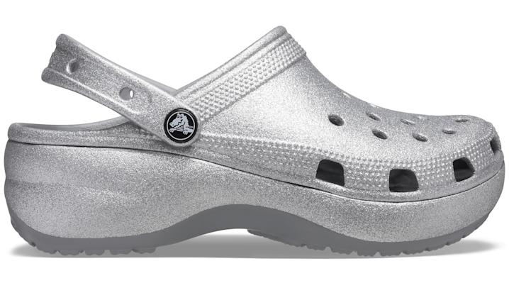 Crocs Classic Platform Glitter Clog in Grey Lyst Canada