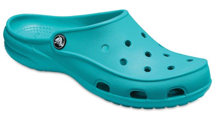 teal blue crocs