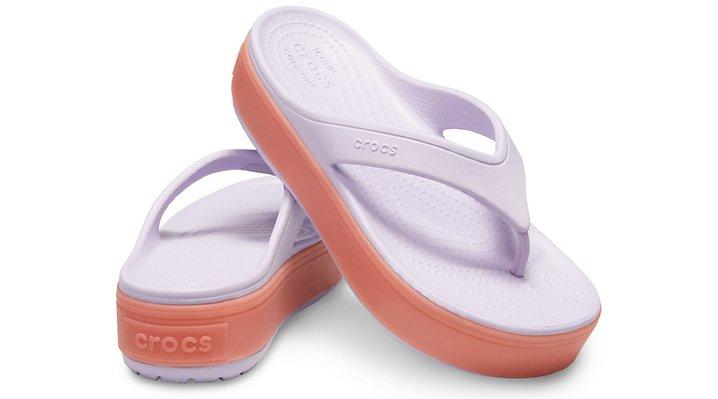 crocs crocband platform flip