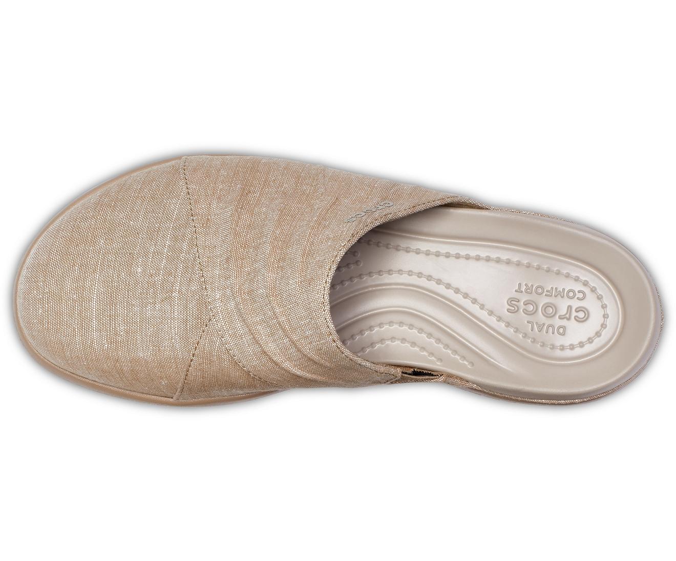 Crocs™ Capri Mule (khaki/tumbleweed) Shoes in Natural - Save 82% | Lyst