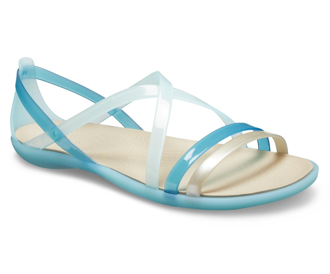 Crocs™ Isabella Strappy Sandal in Ice Blue/Cobblestone (Blue) - Lyst