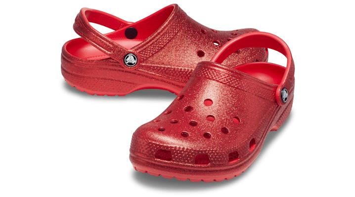 stakåndet sagde Forbavselse Crocs™ Classic Glitter Clog in Red | Lyst