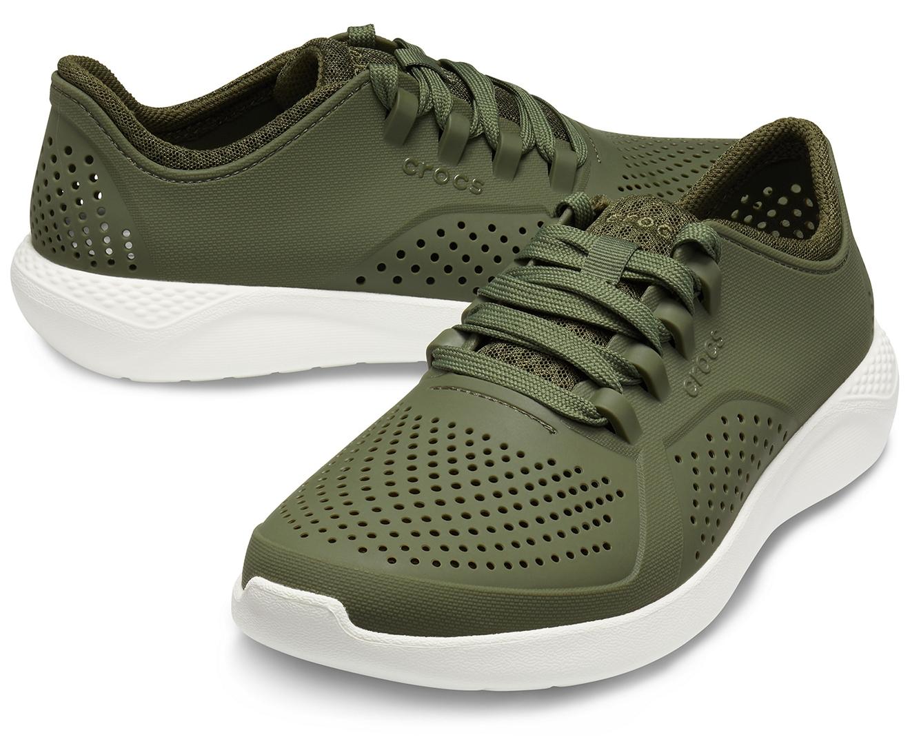 crocs literide army green