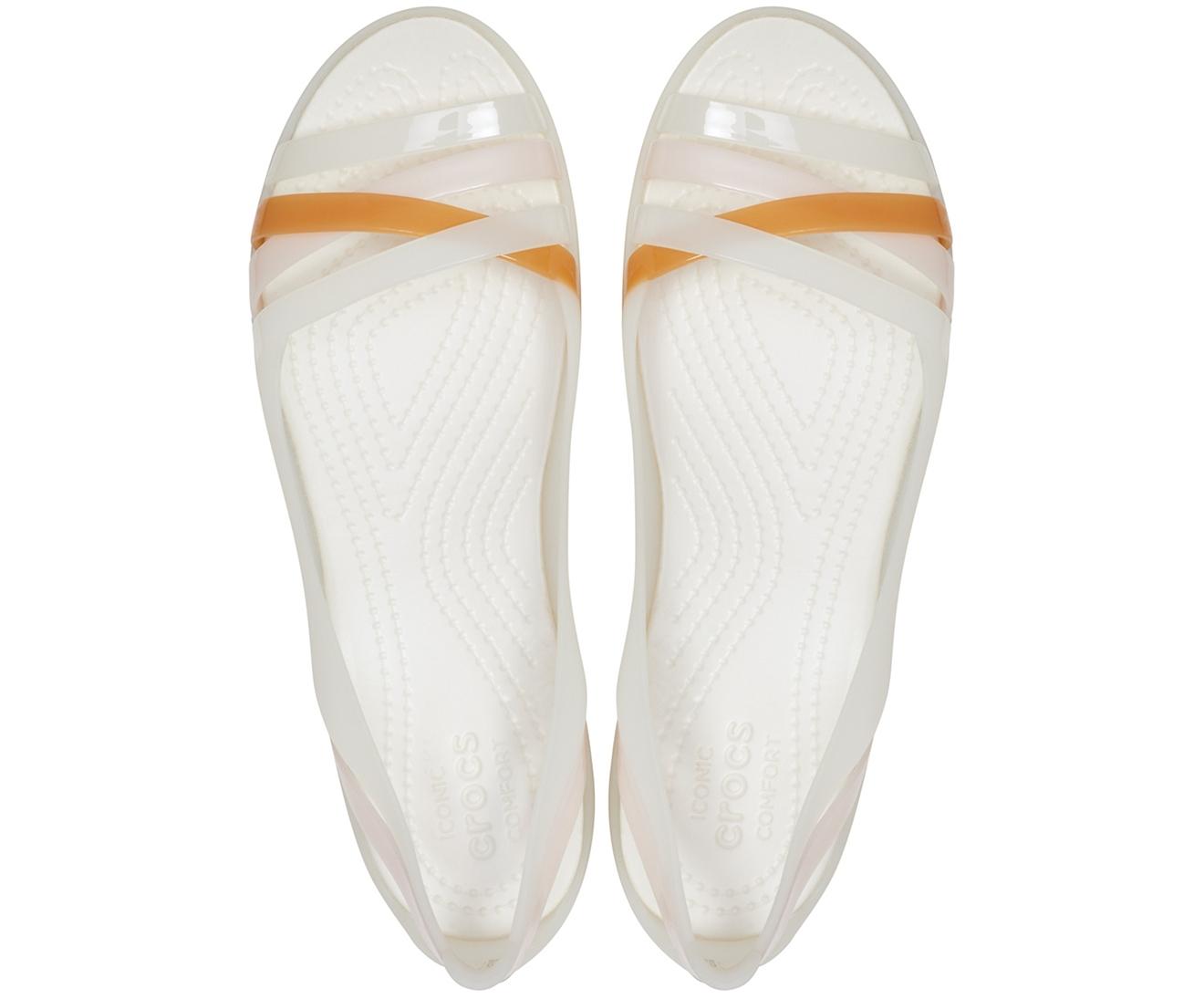 Crocs Women's Isabella Huarache 2 Flat - Black/Black | eBay