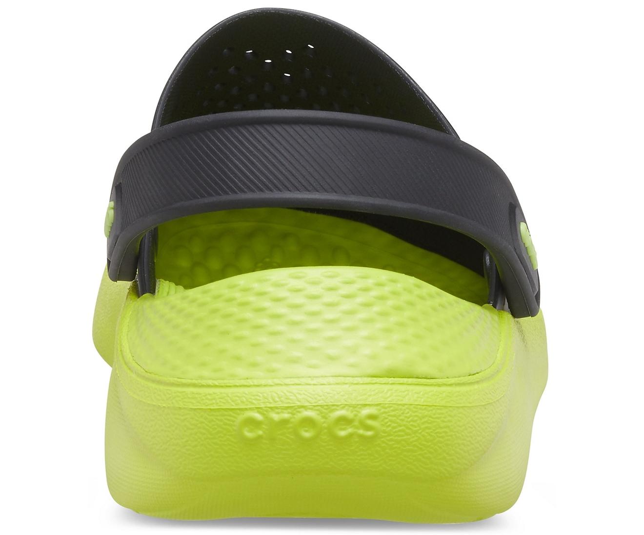 Crocs™ Black / Lime Punch Literide Clog - Lyst