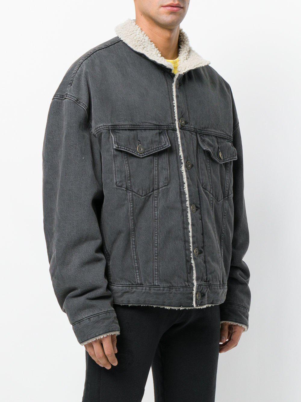 yeezy sherpa jean jacket