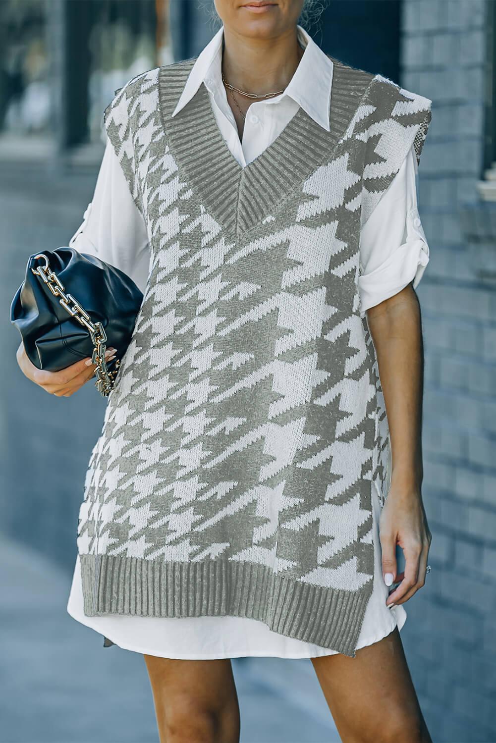 Crystal Wardrobe Synthetic Houndstooth 