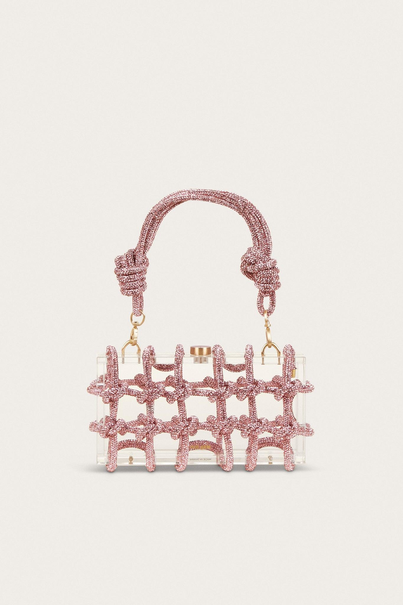 Cult Gaia Bess Rhinestone Shoulder Bag in Pink Lyst