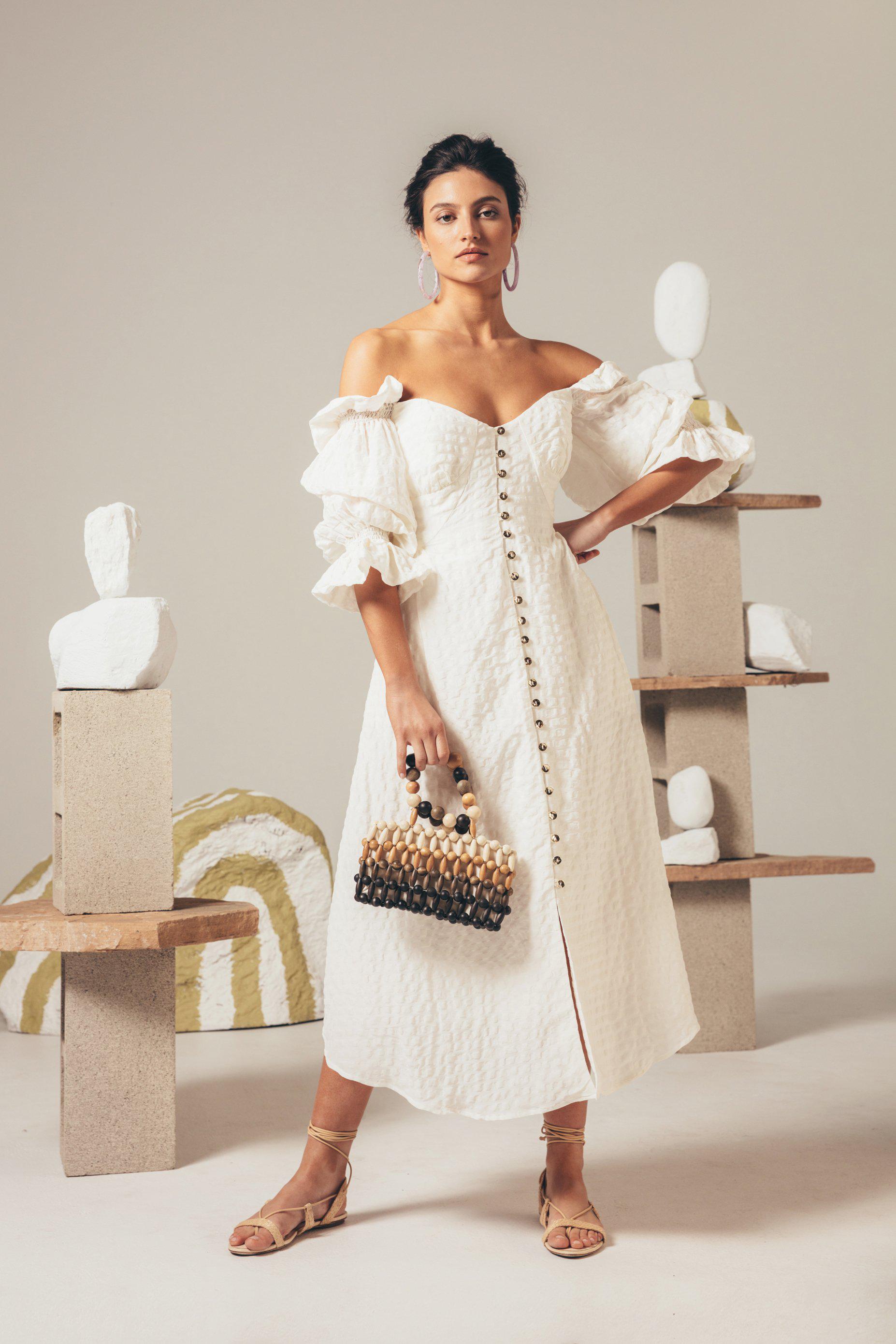 cult gaia dress white