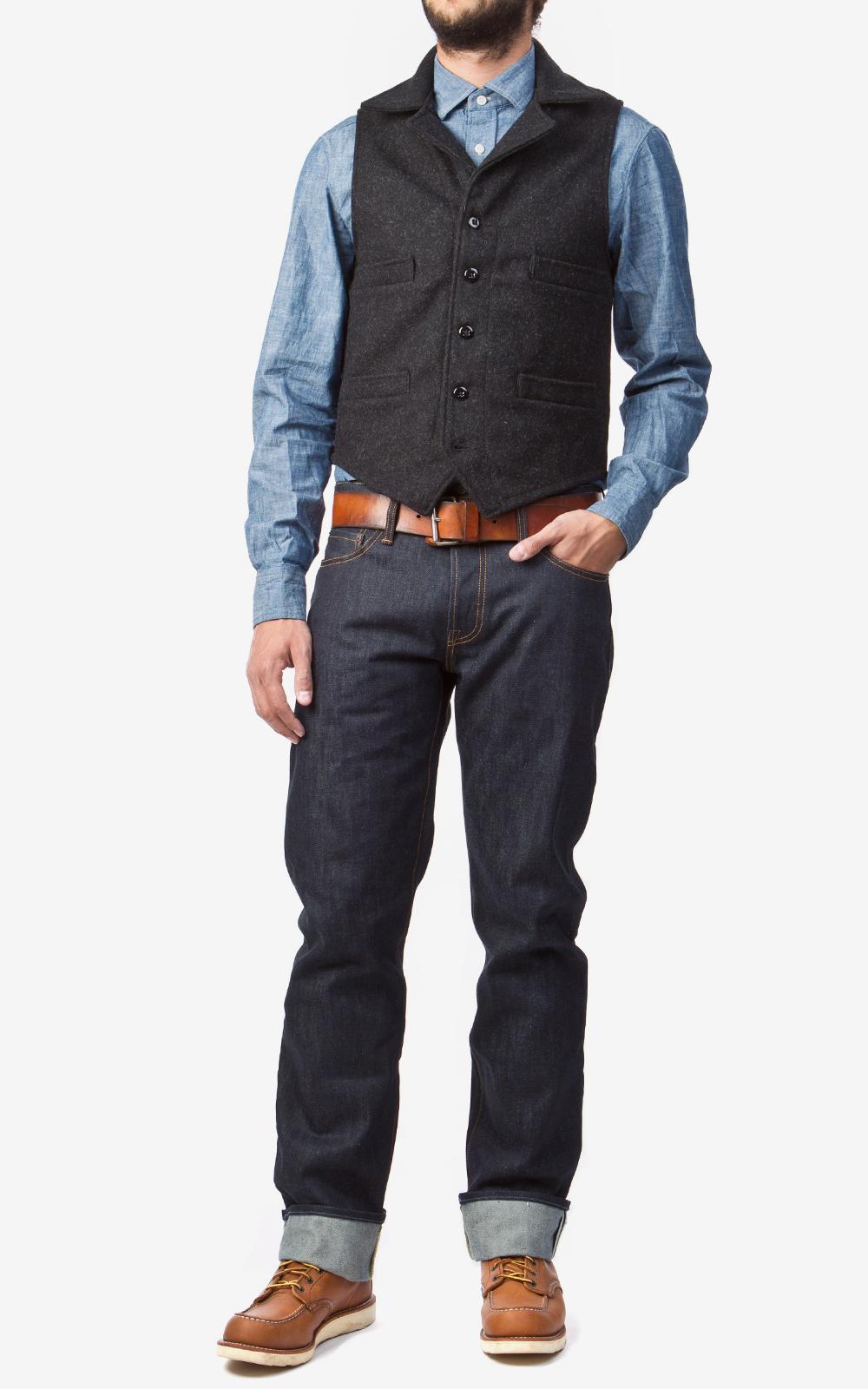 Filson Wool Western Vest Charcoal in Grey (Gray) for Men Lyst