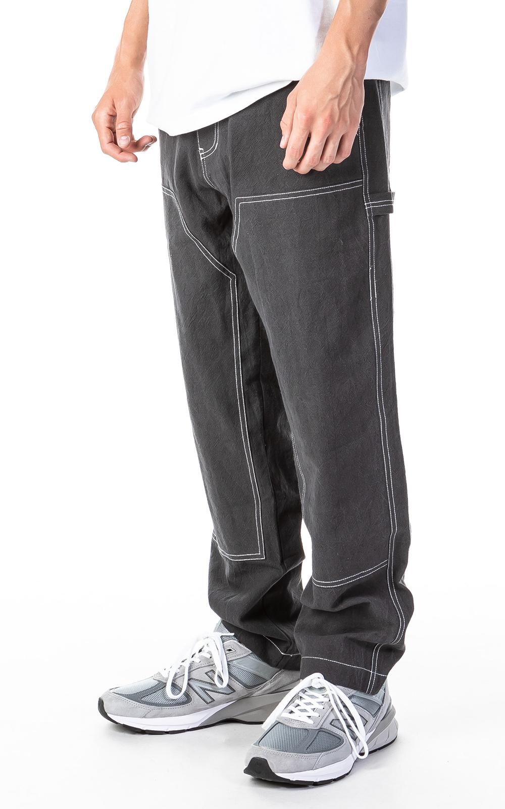 Stussy Solid Linen Work Pant Charcoal 