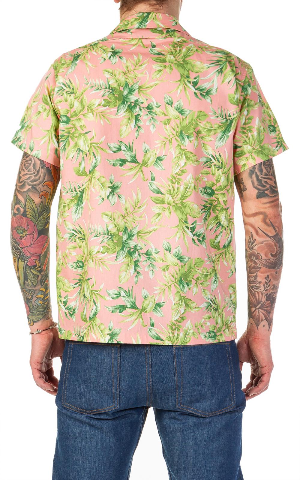 Naked /& Famous Mens Aloha Shirt Big Tropical