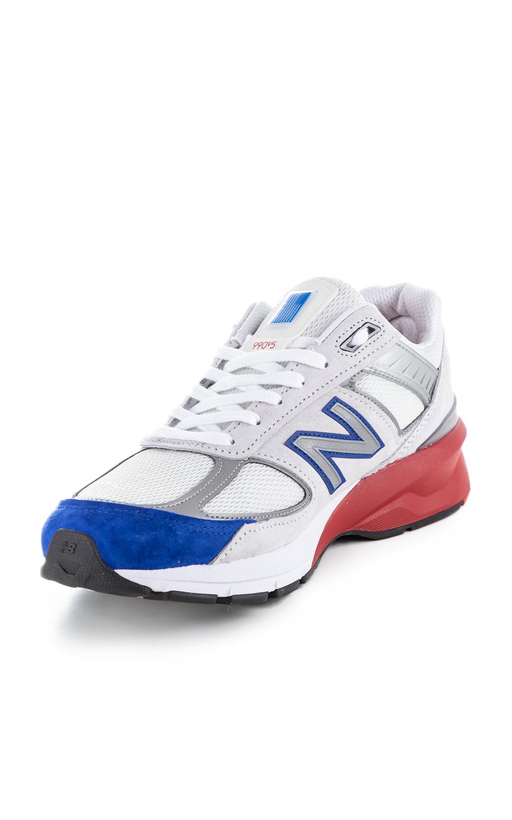 New Balance Suede M990 Nb5 White/red/blue 