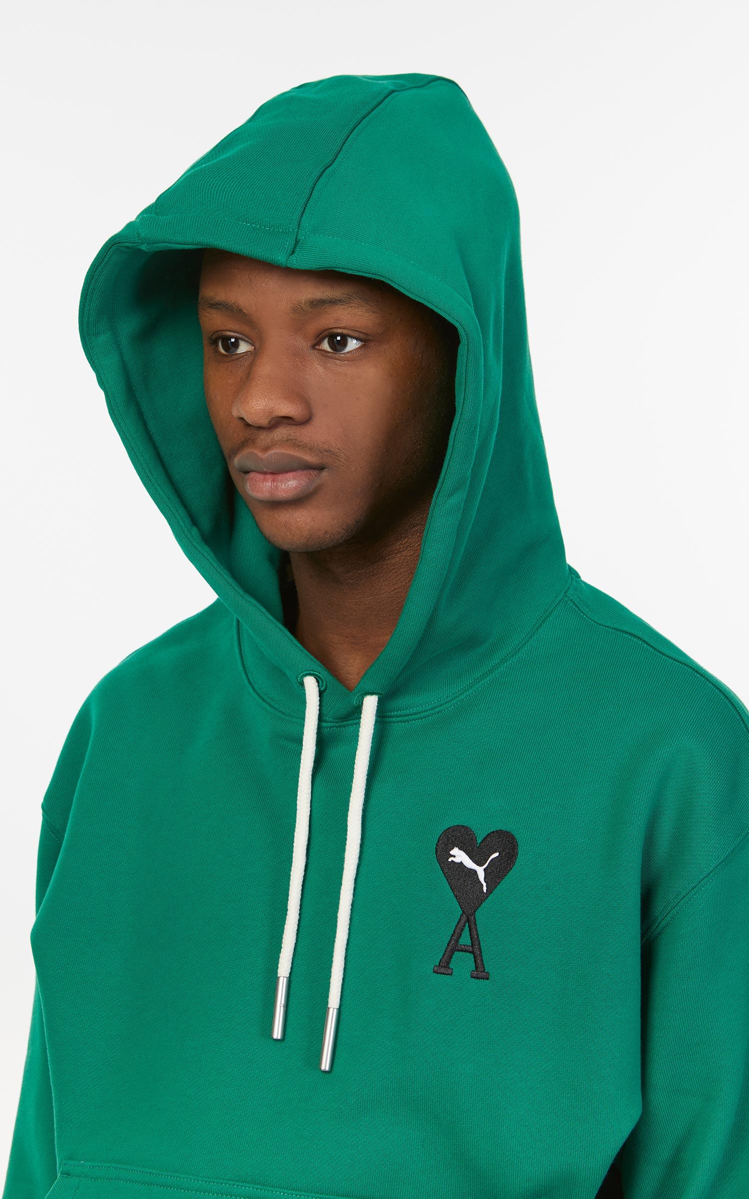 puma green hoodie