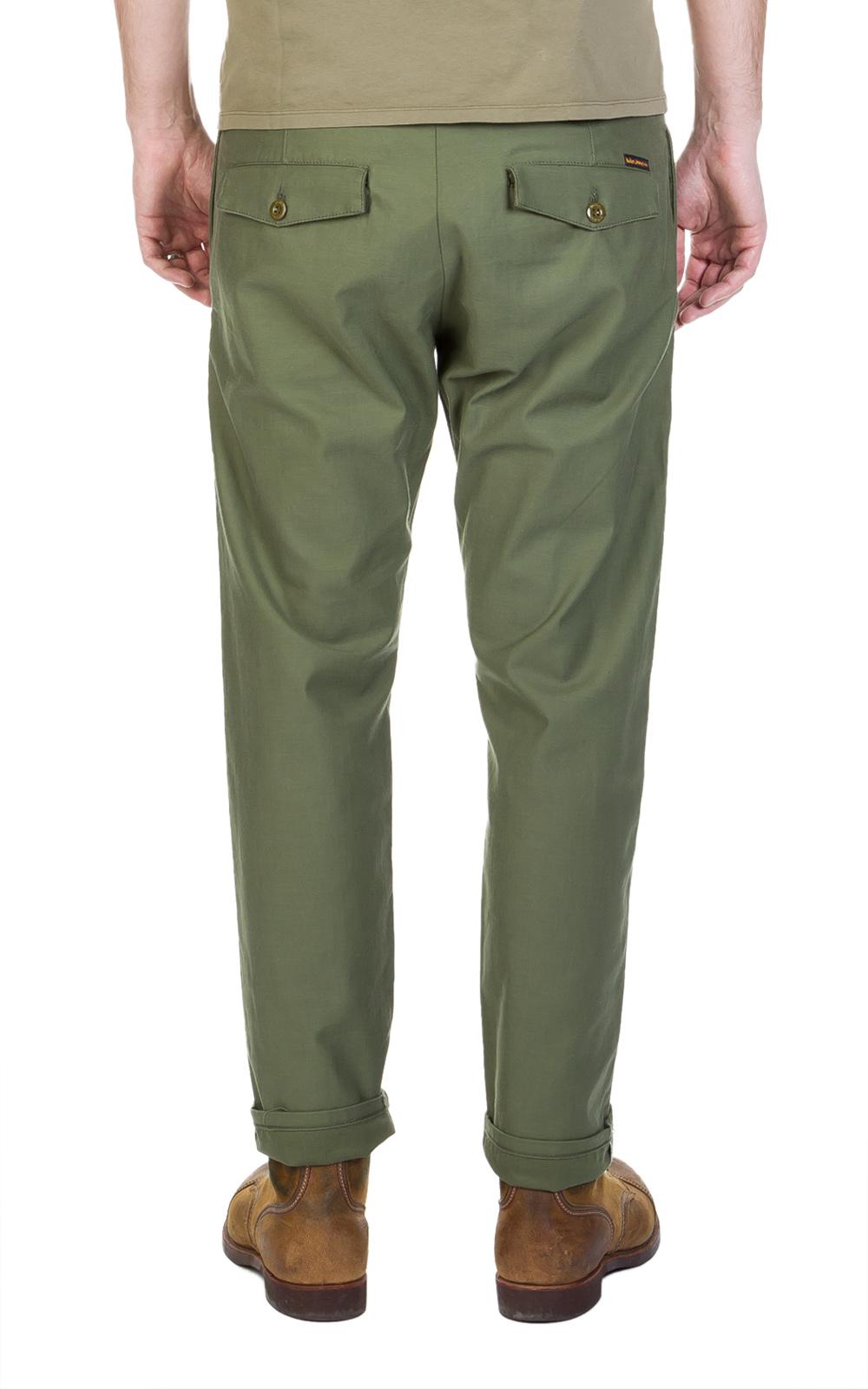 nudie regular anton army sateen selvage