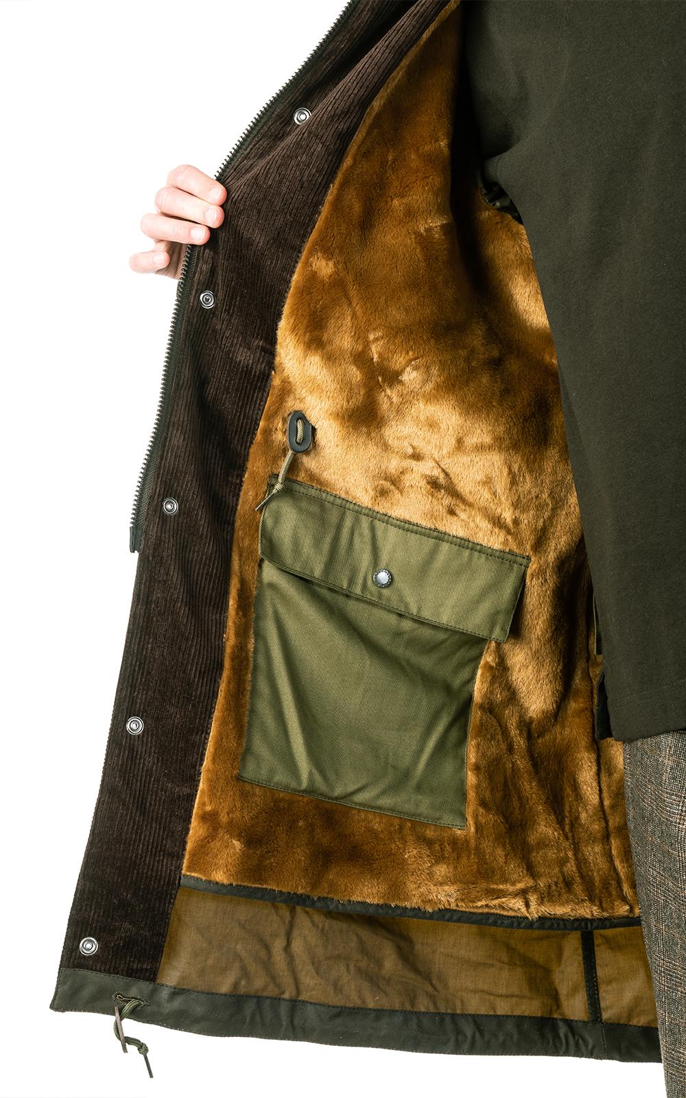 Barbour Cotton X Engineered Garments Highland Parka Olive in Olive, Green  (Green) for Men - Lyst