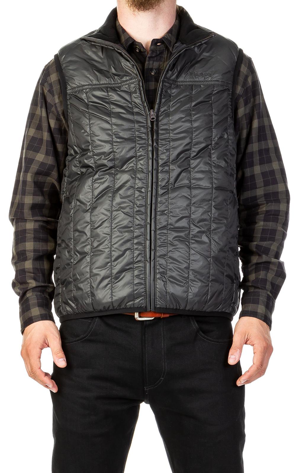 Sale > filson leather vest > in stock