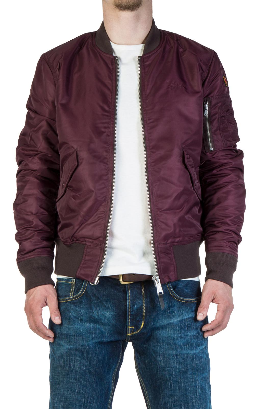 bomber maroon