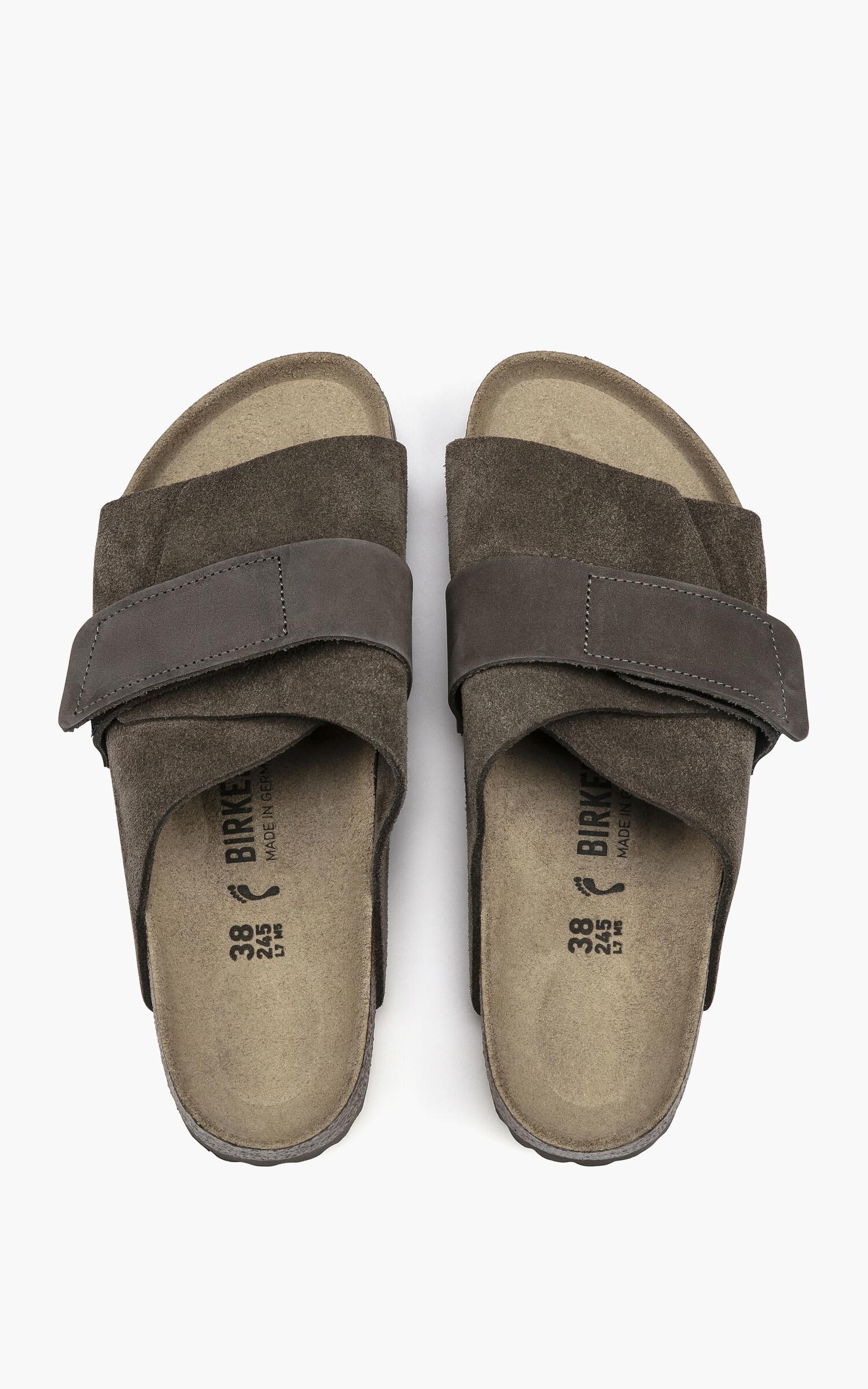 Birkenstock Kyoto Suede Leather Concrete Grey in Gray for Men - Lyst