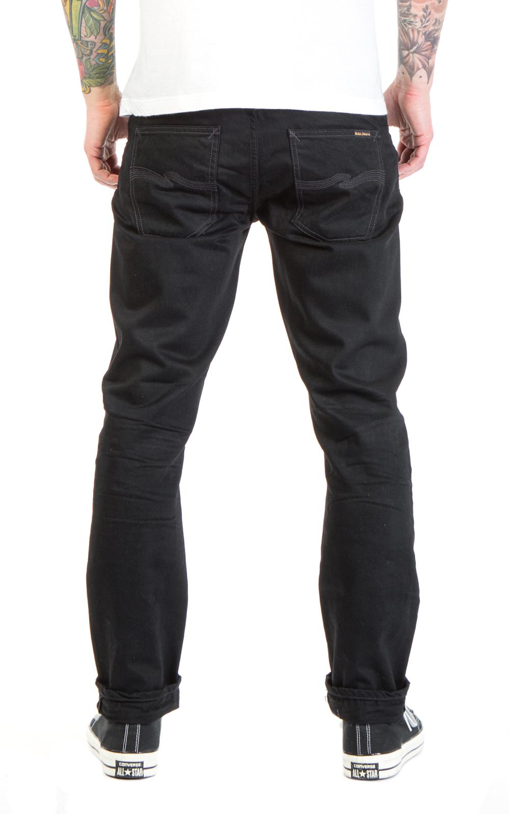 Nudie Men's Regular Fit Jeans Trousers Dude Dan Black Rider B-Stock New 