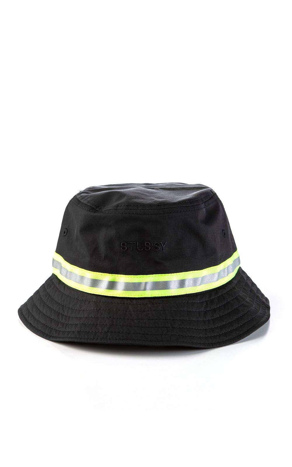 stussy reflective tape bucket hat