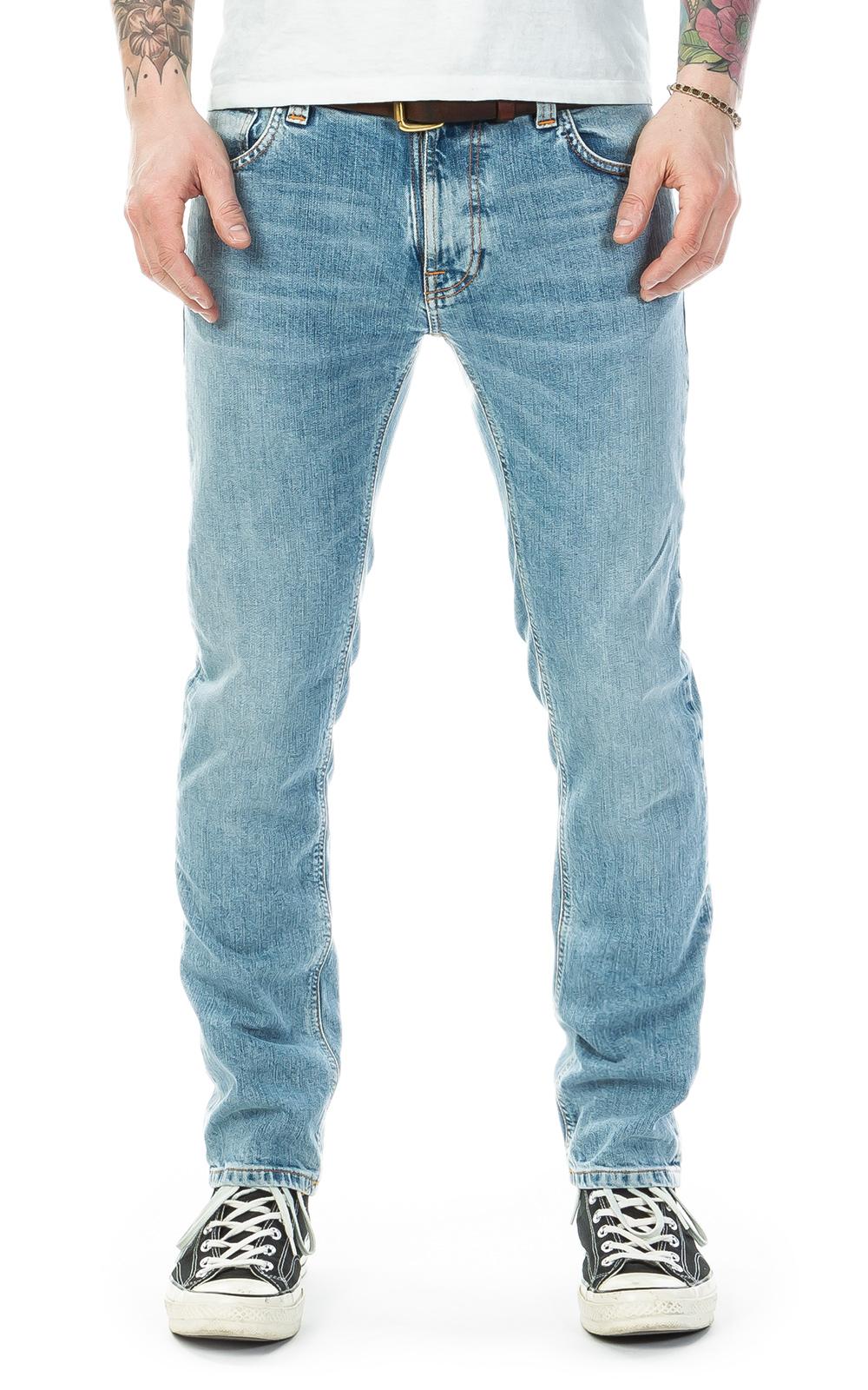 Nudie Jeans Cotton Thin Finn Light Blue 