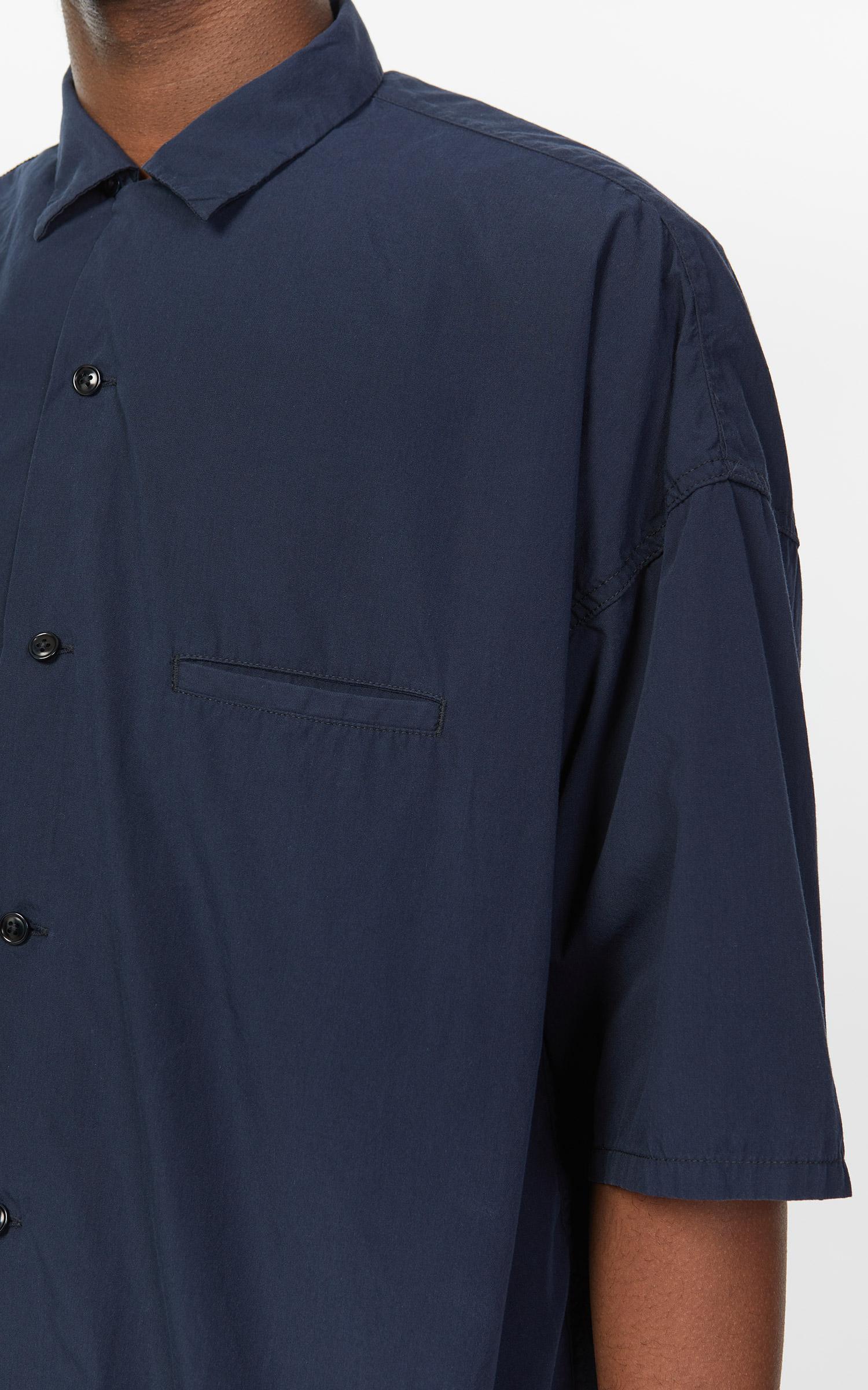 Nanamica Cotton Open Collar Wind H S Shirt Dark Navy In Blue For Men Lyst