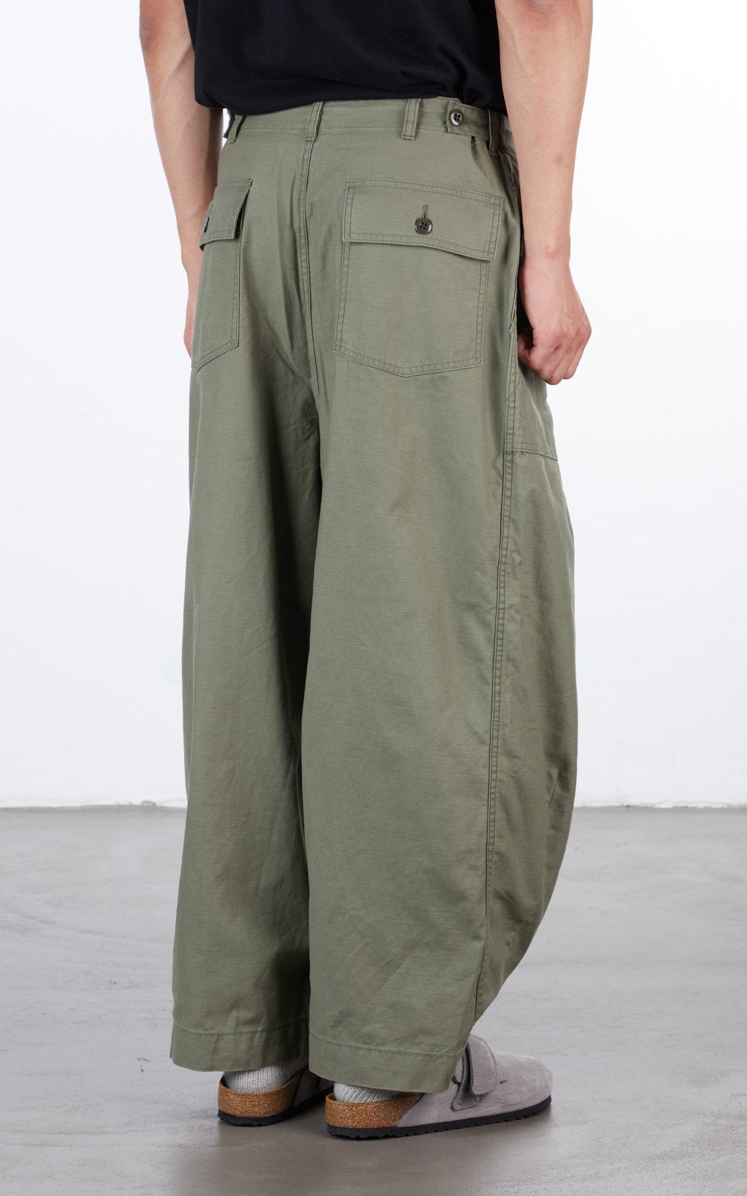 Needles Cotton H.d. Pant Fatigue Olive in Green for Men | Lyst