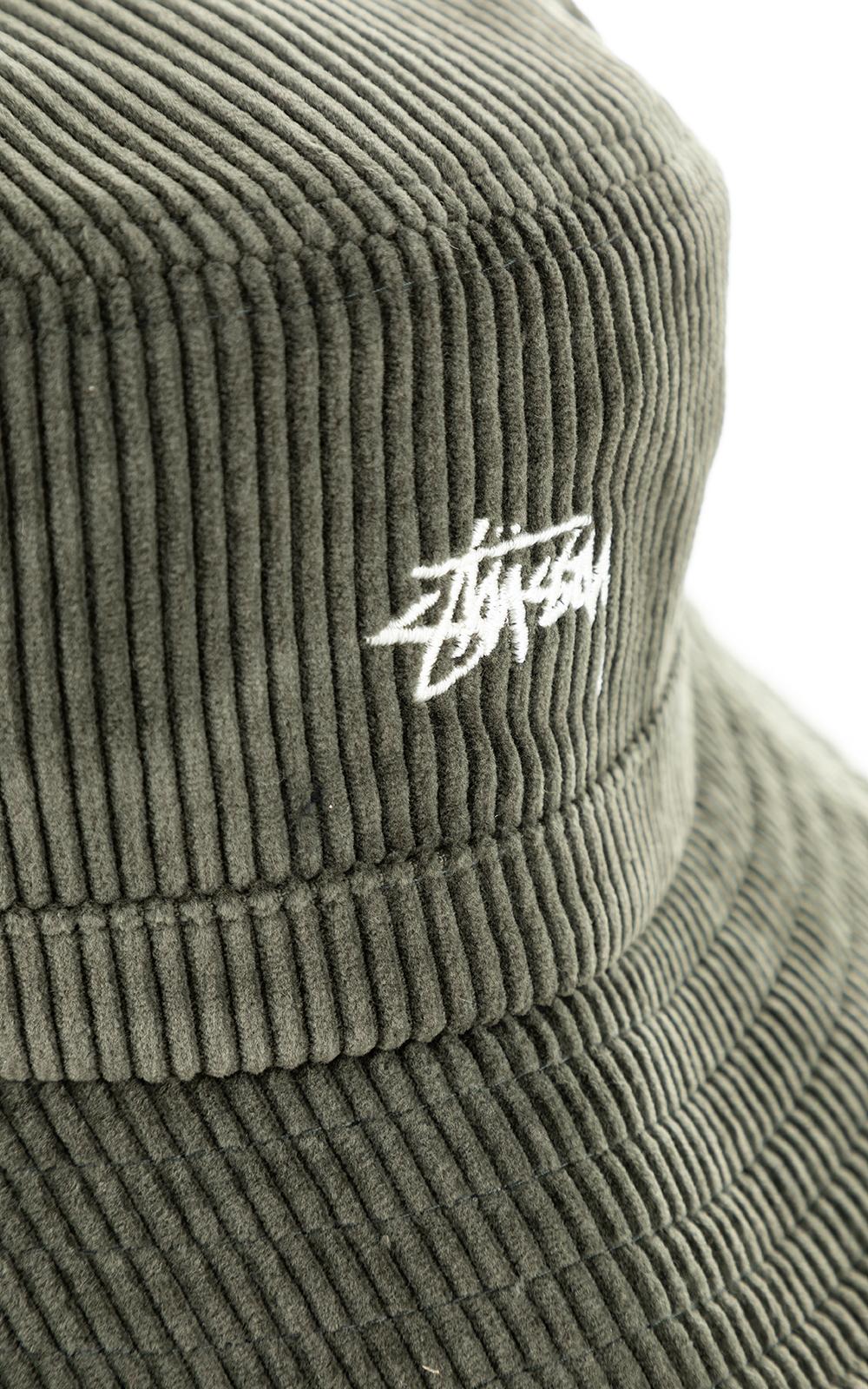 stussy cord bucket hat