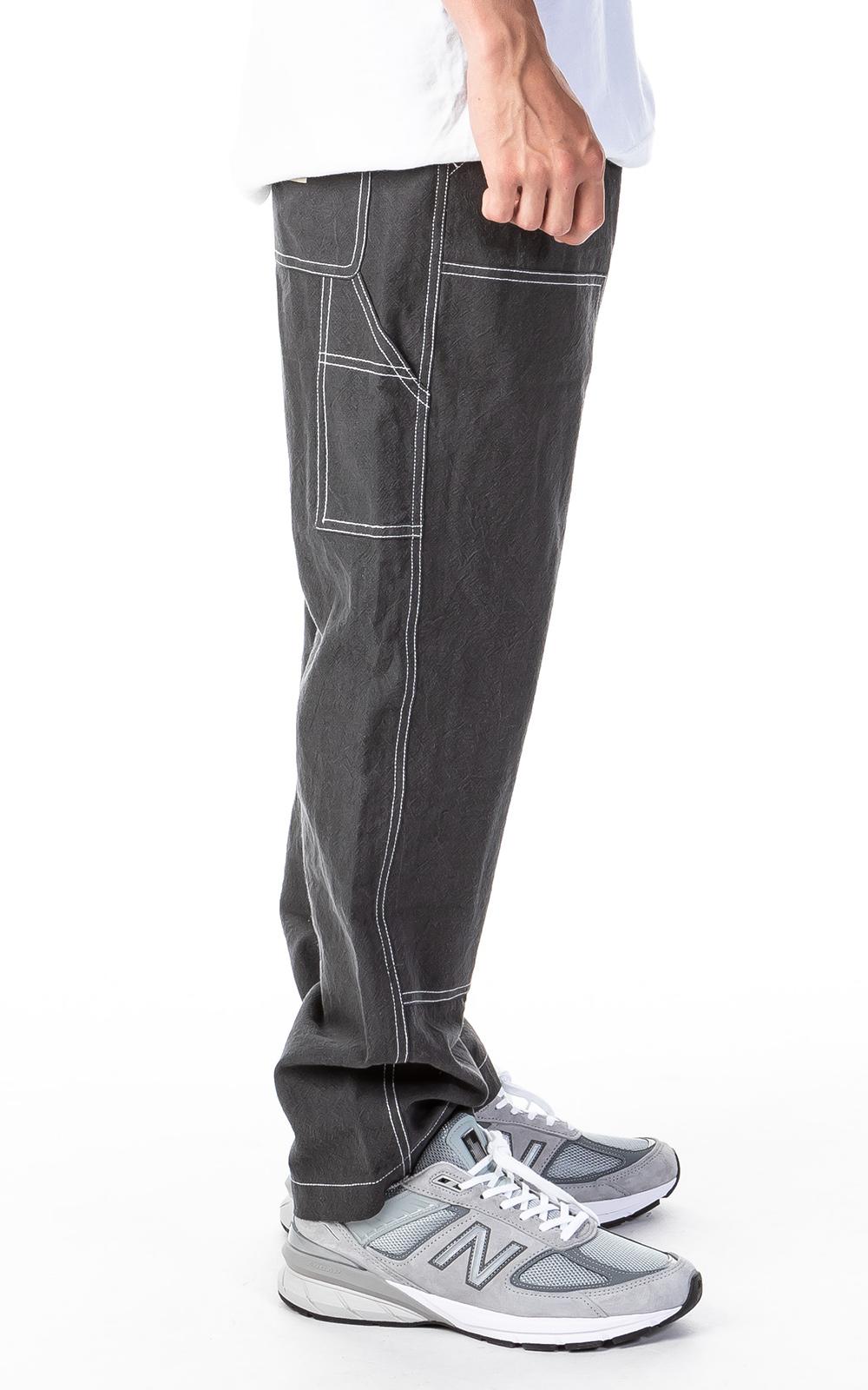 Stussy Solid Linen Work Pant Charcoal 