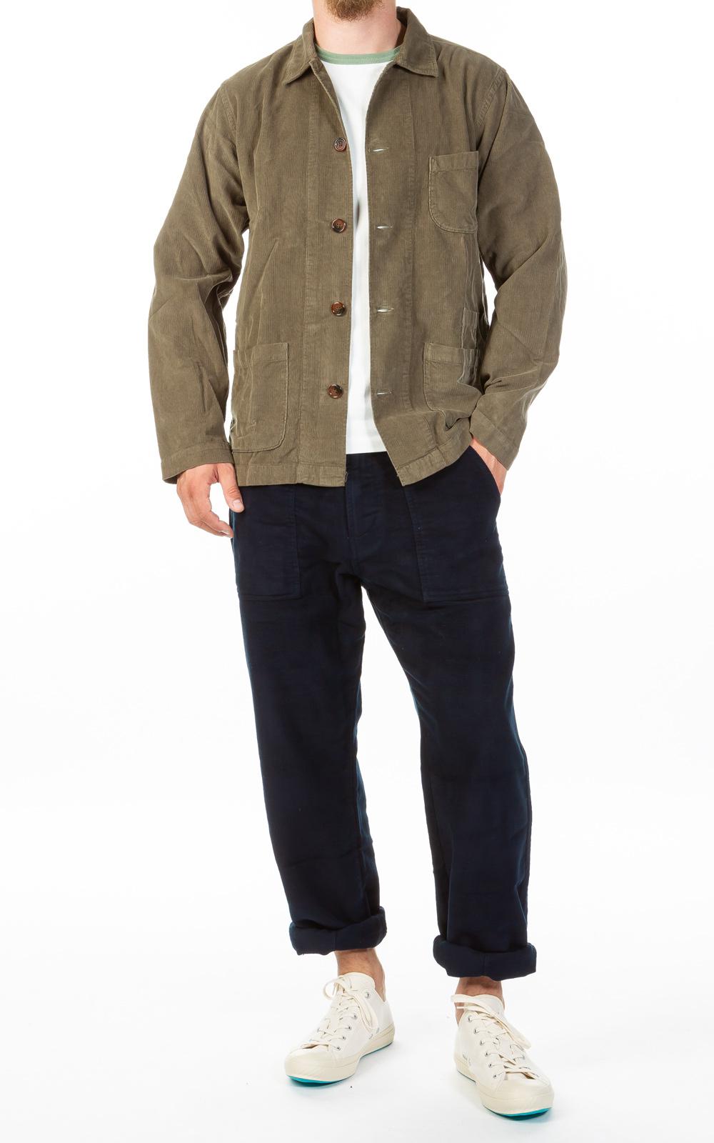 Cotton Fatigue Pant Moleskin Navy 
