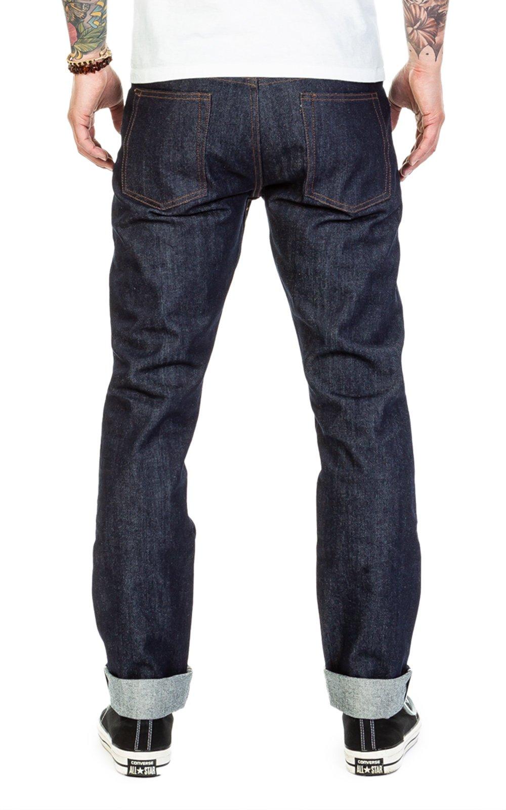 ub201 tapered fit raw selvedge jeans