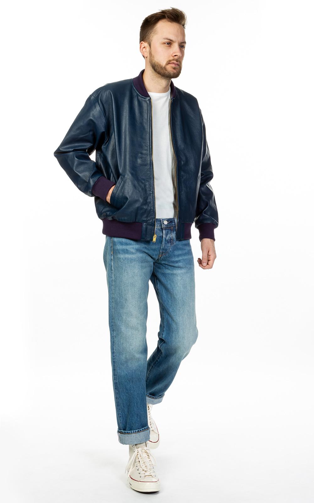 levis leather bomber