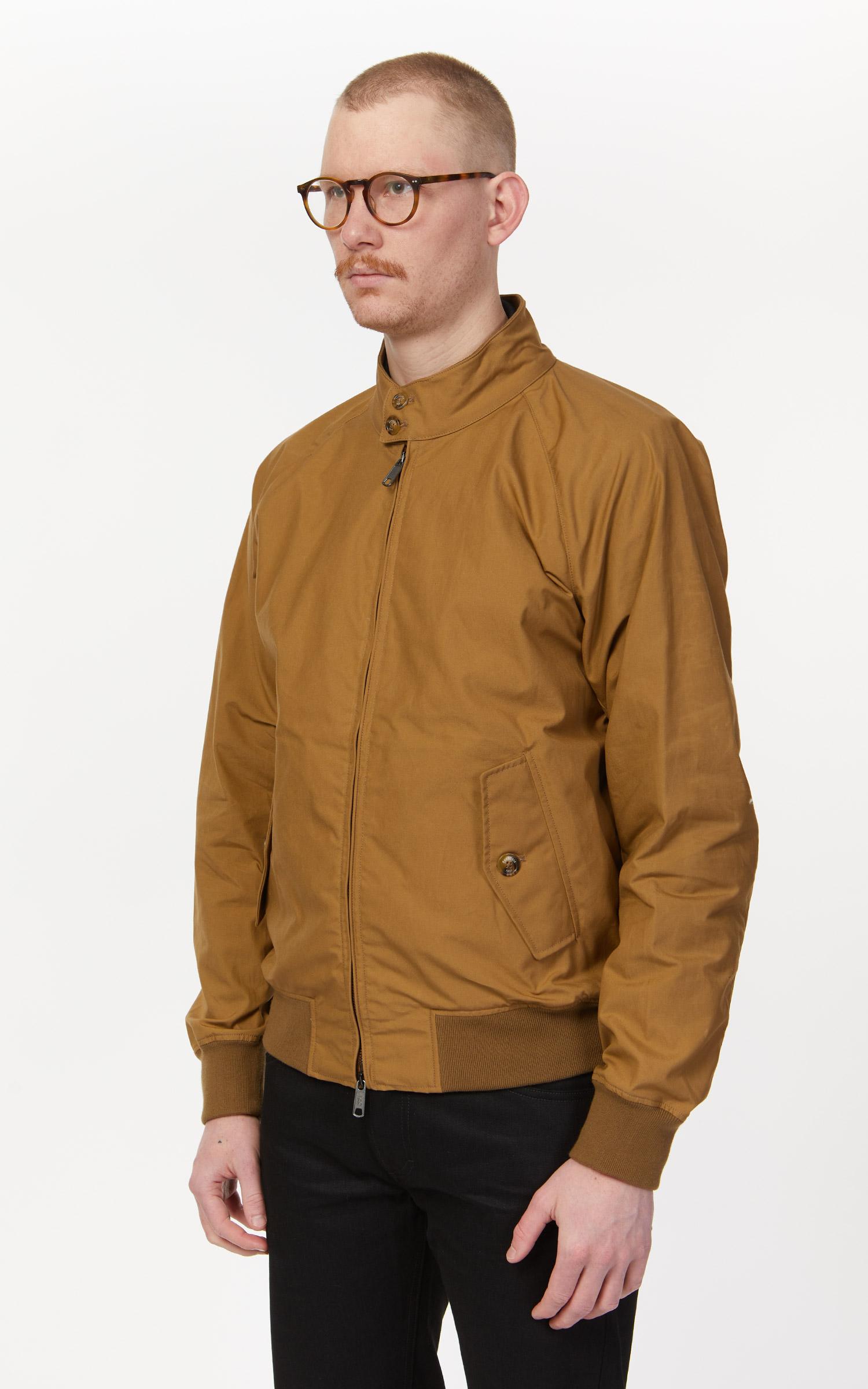 Baracuta Cotton G9 Authentic Fit Harrington Jacket Dry Waxed Khaki in Brown  for Men | Lyst