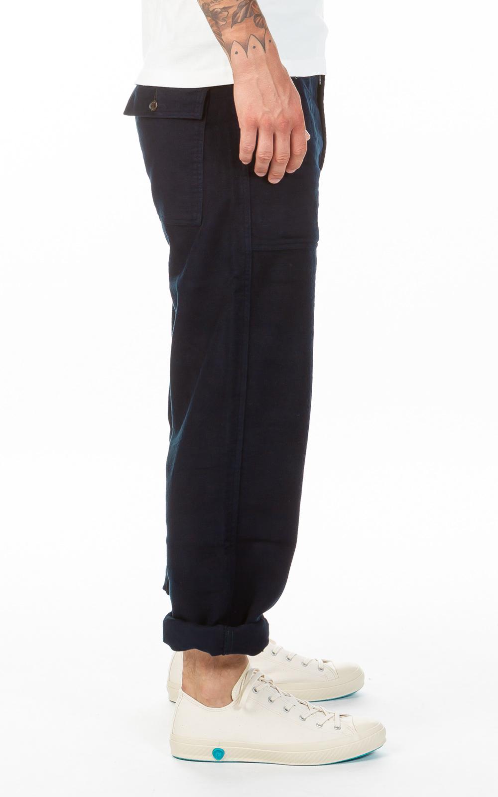 22ss Cotton Linen Moleskin Fatigue Pants